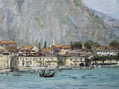 Realist Menaggio, Lake Como by A R Brewster 1870-1952, listed NY