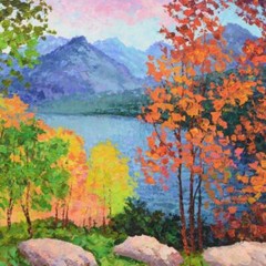 Alexander Antanenka,OVERLOOKING MAJESTIC BEAUTY Orig.Oil Painting on cavas /COA.