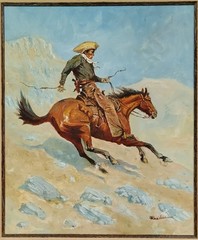 Rex Dawson Listed Artist American Western Art Painting