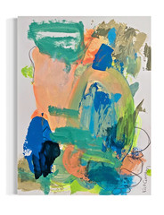 OOAK Painting Contemporary Abstract Art Expressionism Modern Muted Shapes KatC