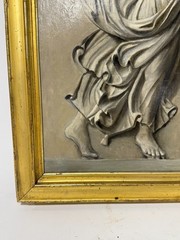 19th Century, Grand Tour Grisaille Allegory Of Victory With Roman Standard