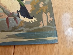 Mallards Ducks in Flight Portrait Paint By Number Set Unframed on Board Vintage