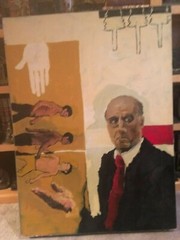 RARE-Original Oil Painting. Minneapolis Mount Curve Gentleman.