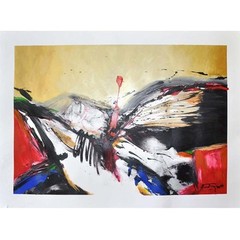 CUBAN ART. ORIGINAL WORK BY ANDY RIVERO(Angel Eusebio Rivero Sierra)