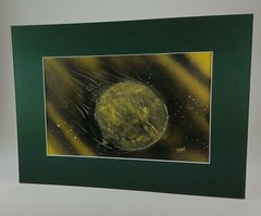 Painting Artwork Outer Space Art by Jason Girard with a Green matte.