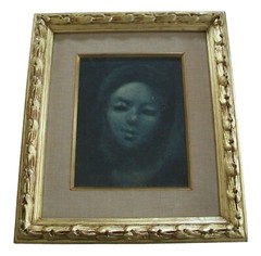 WILLIAM STILSON – Mid Century American Framed Portrait Painting – Circa 1964