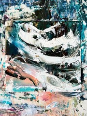 Exuma Turquoise Waters – Bahamas Ocean Coast Set 6 pcs Framed Abstract Seascape