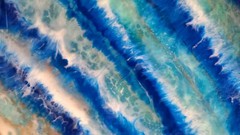 Resin Art Painting – Original Ocean Art 11 x 14 Inch Cradled Wood