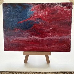 Original Art For Sale By Artist Canvas Acrylic Painting patriotic American flag