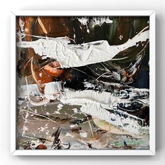 Sweden Baltic Sea, Stockholm Archipelago, Soft Abstract Coastal Painting Framed
