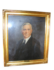 Antique M.Grieve Co.Gold Frame Painting ARTIST ISABELLE HAYWARD PATERSON N.J.