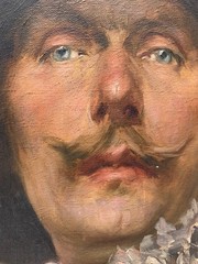Alex de Andreis (1880-1929) Oil Painting Large Cavalier Portrait c 1920s