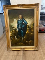 Canvas Painting The Boy in Blue, Roy Duncan, 31′ width 43″ height