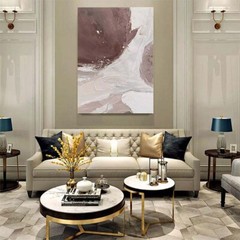 Home Decoration Poster Wabi Sabi Style Handmade Oil Painting Abstract Wall Art