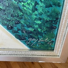 Gaylord Soli “The Comet” Original Painting On Canvas- Large 30” X 30” Signed