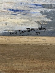 1957 Oil Painting-Coast Guard Boat CG 95304-Virginia Artist Ivy Lee Brownley