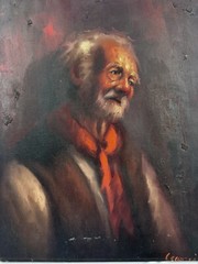 Alberto Cecconi (Firenze 1897-1971) Oil On Canvas Painting Fine Realism Art
