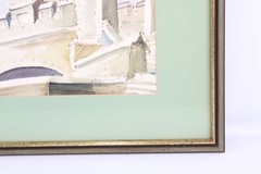 Porte Saint-Louis Quebec Watercolor Painting Signed Michelle Lemay Flesher