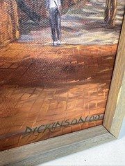 Charles Dickinson Ben And Jerry’s Street View Oil On Canvas Ann Arbor Michigan