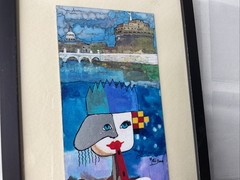 Lot Of 2 Framed Picasso Style Pictures – Signed Meli 04