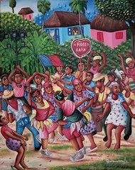 VINTAGE Andre Normil Original Haitian ART / Painting 20 x 16” . Masterpiece.