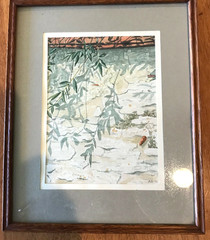 Andrew D Ross 1994 Signed Contemporary Watercolour Willow Shadows – Water Color