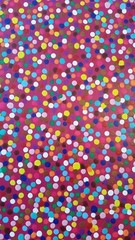 PAINTING ARTWORK 16″ x 20″ CANVAS ABSTRACT ART WALL DECOR OH HAPPY DAY Dots