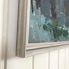 Max Mogens Hansen 1977 Vintage Mid Century Abstract Oil Painting Original Art