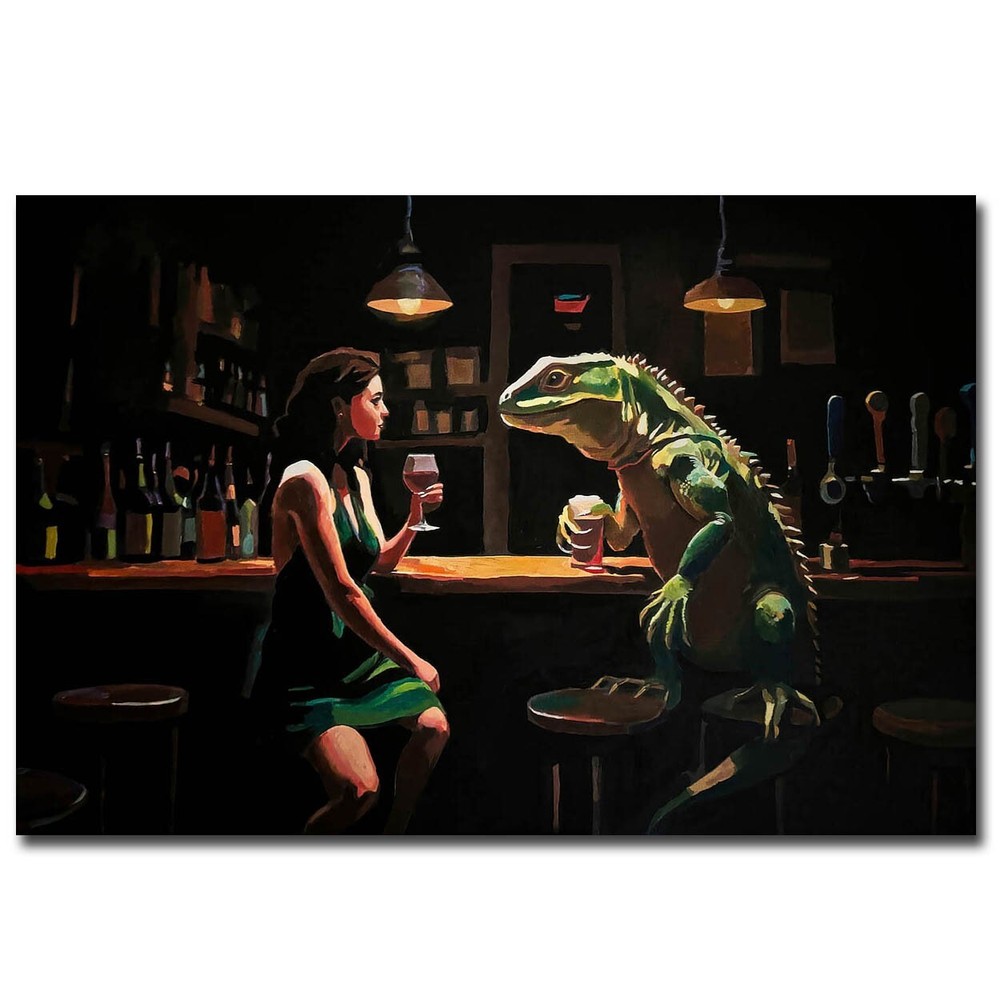 He was Cuter Online by Thomson Gallery-Wrapped Canvas Giclee Art (12 in x 18 in)