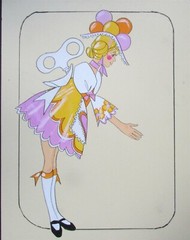 PETE MENEFEE ATTRIBUTED TO PAINTING WIND-UP DOLL