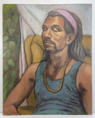 Comic Artist ANDRICE ARP Portrait Study Oil Painting San Francisco Bohemian Male