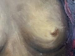 French School Oil On Panel Signed By Banguy Exhibition Deauville 1953