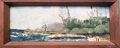1966 BEVERLY FETTIG Palette Knife Oil Painting Hawaii Framed Signed Art Set Of 4
