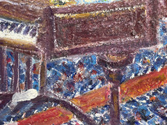Renée HALPERN (1914-? ) School of Paris – Golden Gate Bridge Oil on Canvas