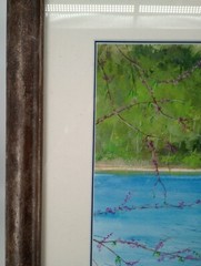 Beautiful JOHNNY GUTHRIE Water Color Painting On Matte Board 26.5″ X 22″ Framed