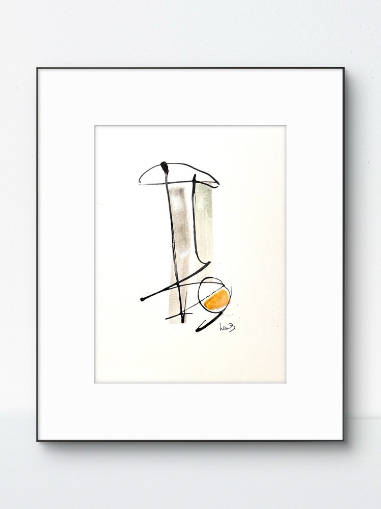 SAMATOWIC Original Abstract MInimalism 9×12 Handmade Signed Fine Art Decor 20