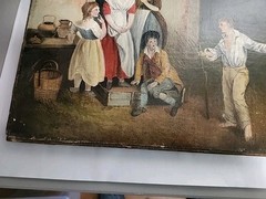 RARE Francis Wheatley. R.A. #3669 „Landscape With Figures“ 18.25X22.25