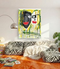 Original Signed Painting 20×24 Mixed Media ‘The Siamese Twins’.