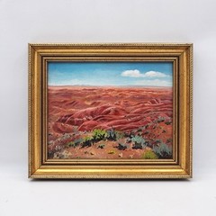 Bob Bickers Signed Original Oil Painting Southwest Painted Desert Arizona Framed
