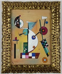 Wassily Kandinsky Oil On Canvas (Handmade) signed and stamped Framed