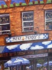 Charles Dickinson Ben And Jerry’s Street View Oil On Canvas Ann Arbor Michigan