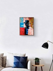Original Signed Cowboy 11×14 Expressionist Acrylic Painting Dynamic Decor A046