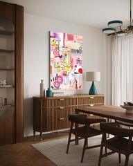 Original Abstract Hand Painted Artwork – Unique, Handmade Paintings 100x70cm