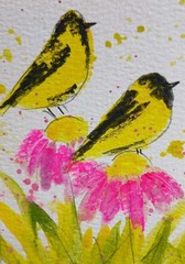 Aceo Mixed Media Art Card
