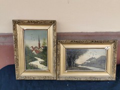 L’yser 2 Times Painting Picture River City Nature Landscape No 21016