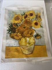Sunflowers Painting by Vincent van Gogh Art Canvas 21” X 27”