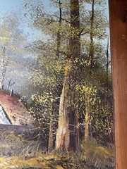 EXTRAORDINARY 1950s NELSON LANDSCAPE, oil, canvas