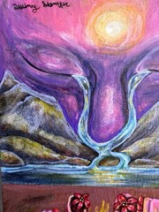 Original acrylic painting sold by artist 8 x 6 inches