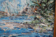 Original Hecto Vidal Oil Painting „Salto del Hanabanilla“ Cienfuegos Cuba 14×11