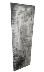 Fine Art Modern Abstract Painting On Board White Black Crystal Minimalist Loft